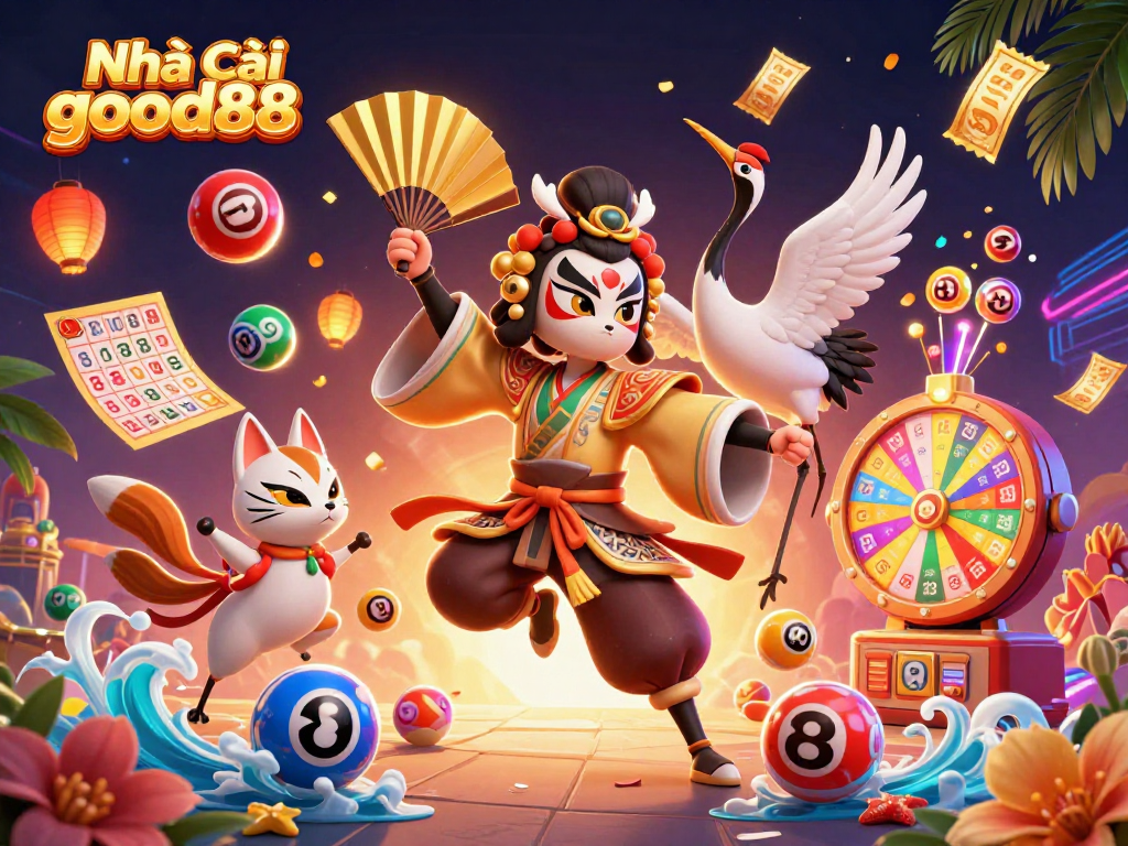 Engage in thrilling games and promotions at Nhà cái good88 with vibrant casino elements illuminating the scene.